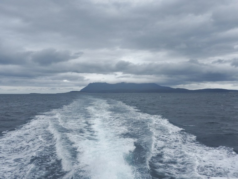 Leaving Maria Island